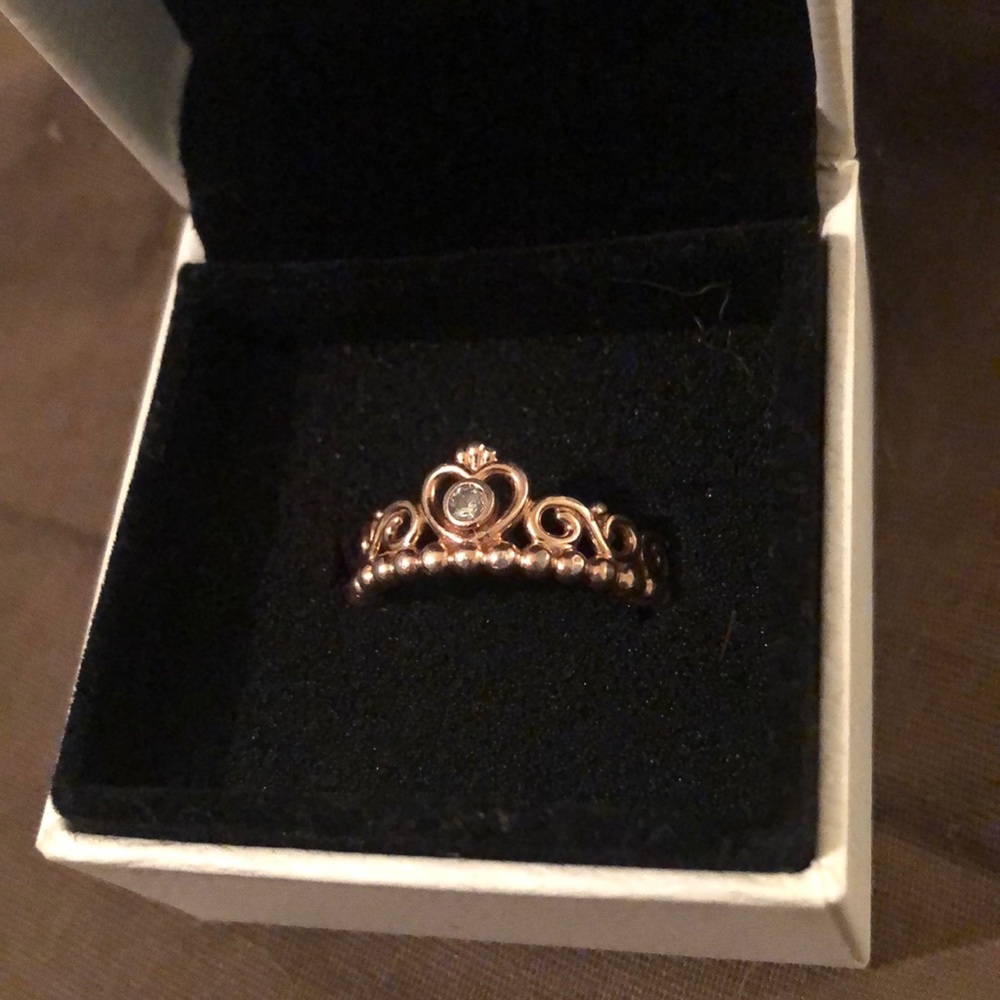 Pandora Rose Gold Princess Ring